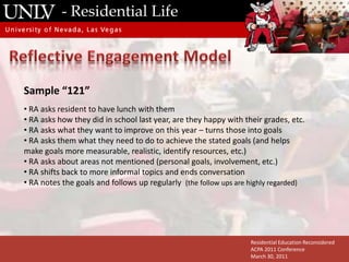 - Residential LifeInformation Processing ModelImmediate Memory Provides a mechanism to attend to information in the short term without expending much energyActive for just a few secondsSensory information either external or internalSensory RegisterImmediate MemoryResidential Education ReconsideredACPA 2011 ConferenceMarch 30, 2011