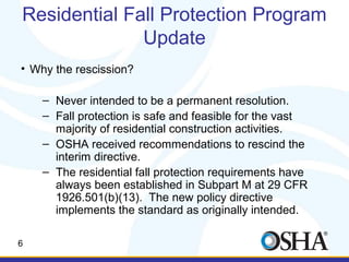 Always Inspection Fall Protection Residential fall prevention | PPT