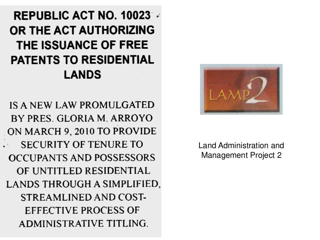 Residential free patent primer