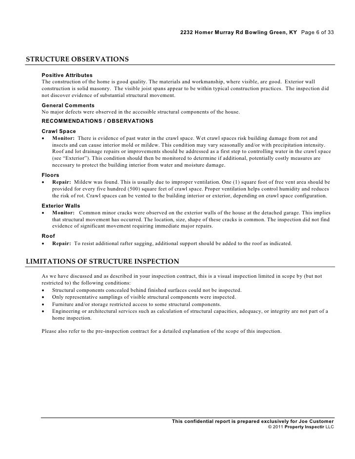 structural report template residential home inspection sle report structural report template residential home inspection sle report