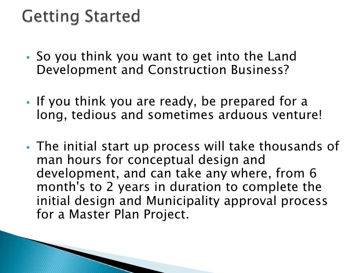 Residential Land Development Process
