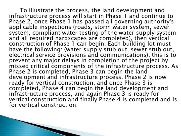 Residential Land Development Process