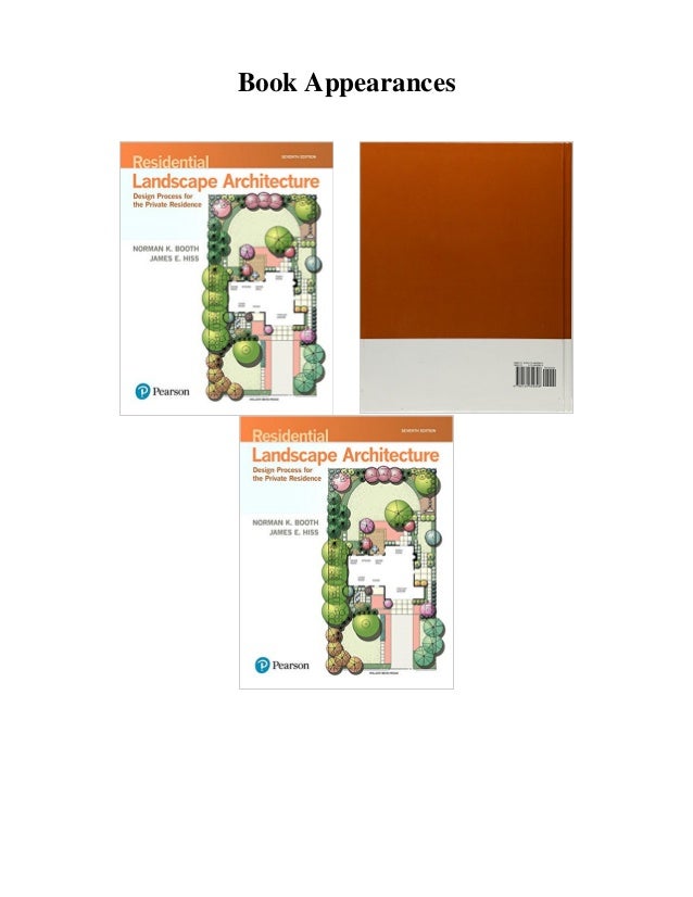 Residential Landscape Architecture Design Process For The Private Residence DOWNLOAD Residential Landscape Architecture: Design Process for the P…