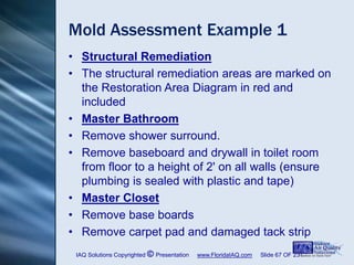 Mold Ast Residential Mold Assessment ASTM D7338 IAQS Abbreviated Version | PPSX