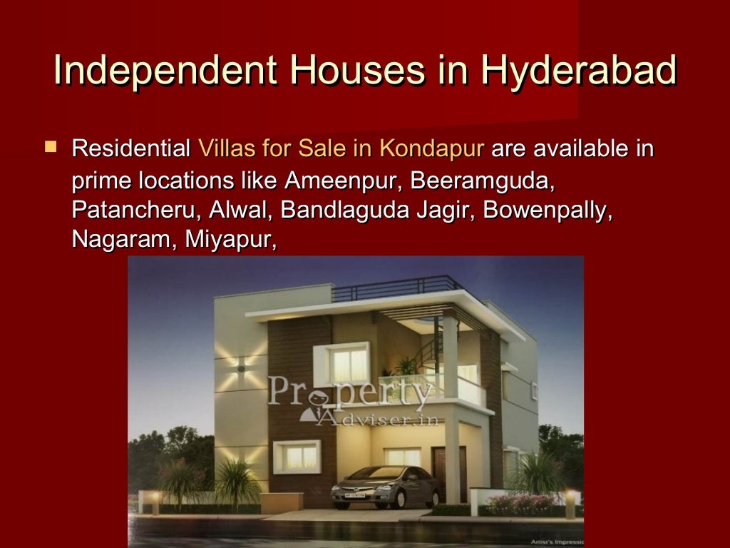 Residential properties for sale in Hyderabad