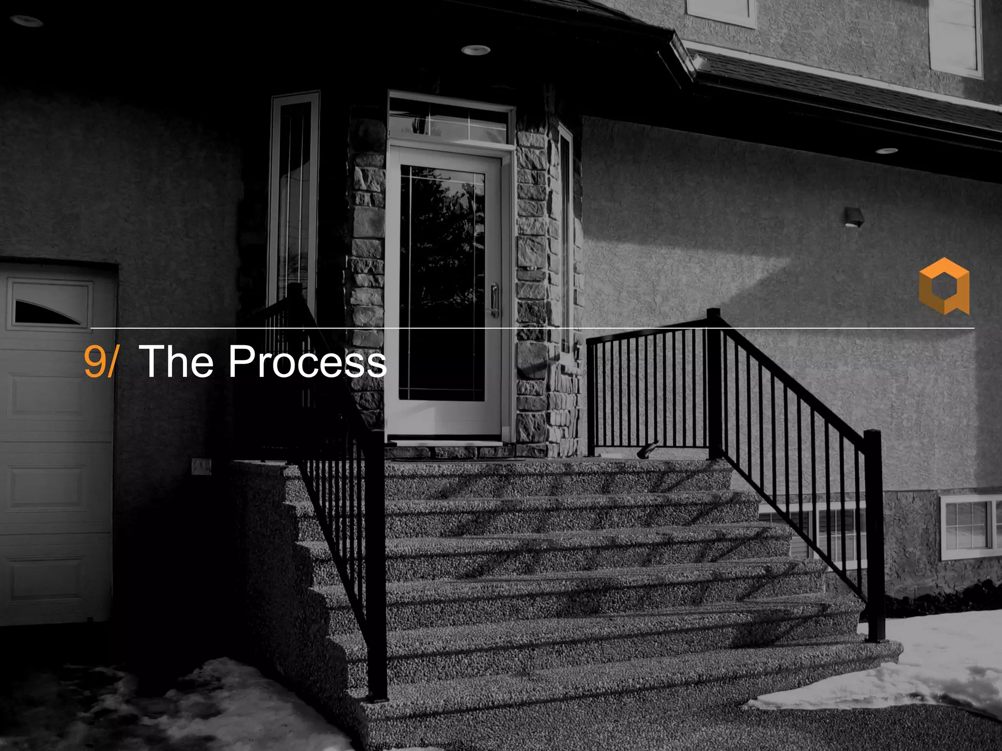 9/ The Process
  Finishes
 