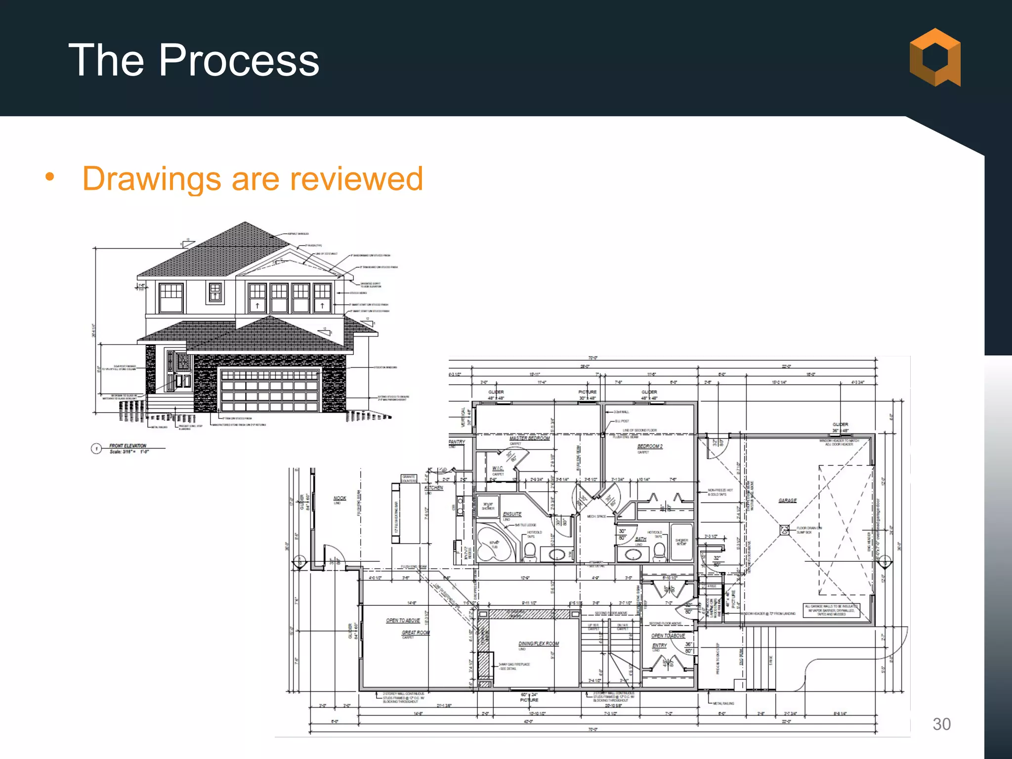 The Process

• Drawings are reviewed




                          30
 