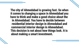 Residential vs Commercial Interior Design in Ahmedabad: Key Differences ...