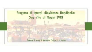Progetto di interni «Residenza Rondinella»
San Vito di Negrar (VR)
Proposta di arredo di Giacomello Patrizia PG - Interiors
 