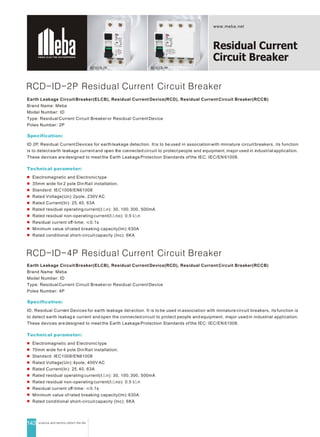 Elctrical Rpdb Residual current-circuit-breaker www.meba.net