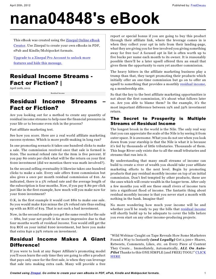 residual income