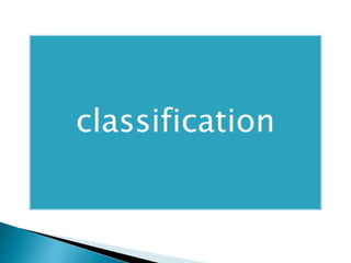 classification
 