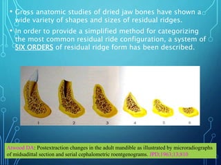 residual ridge resorption in cd patients | PPT