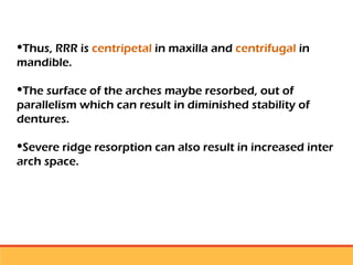 residual ridge resorption seminar final [Autosaved] latest.ppt