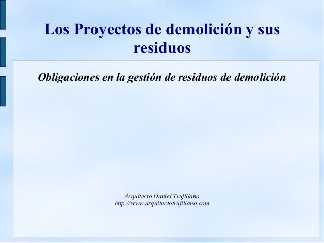 Gestión de residuos de demolición