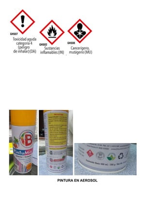 PINTURA EN AEROSOL
 