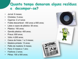 IncineraçãoA incineração é um processo de destruição de resíduos, a elevadas temperaturas. Este processo é realizado em fornos específicos.Este tipo de destruição de resíduos é vantajoso, pois os microrganismos  que poderiam ser prejudiciais à saúde, são destruídos e os resíduos ao serem destruídos produzem electricidade.As cinzas que resultam da destruição dos resíduos, são colocadas em aterros sanitários, enquanto que os gases provenientes deste mesmo processo, são tratados e depois lançados na atmosfera.