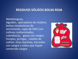 Residuos peligrosos biológicos infecciosos | PPTX