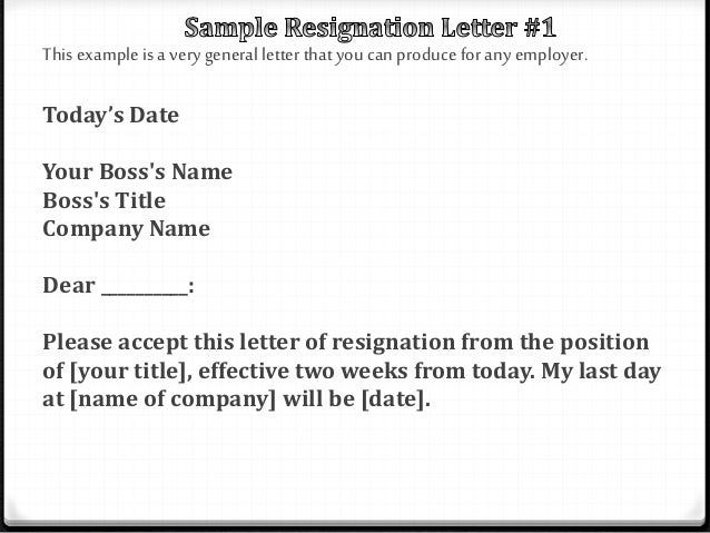 resignation letter powerpoint company resignation letter sample