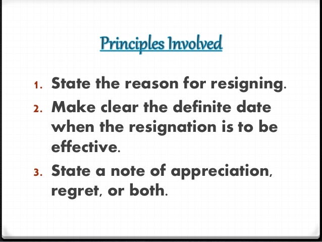resignation letter powerpoint