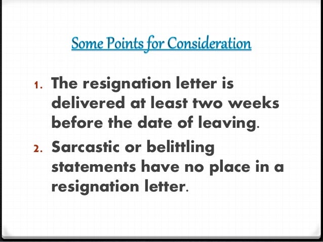 sarcastic resignation letter