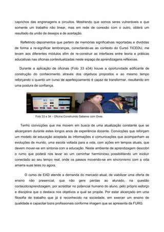 “(Re)significando o memorial   2ª escrita”.