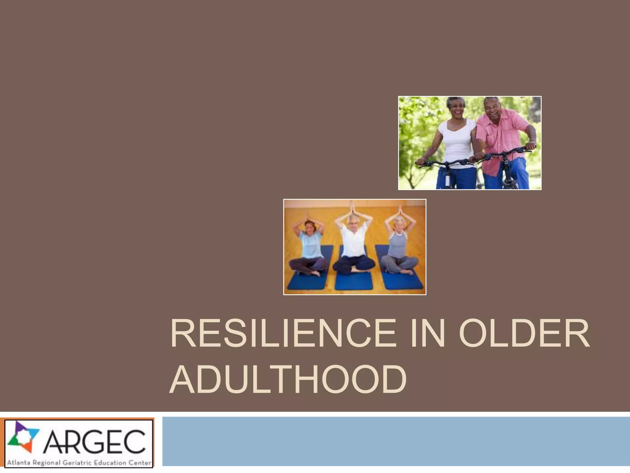 ARGEC: Resilience in older adulthood | PDF