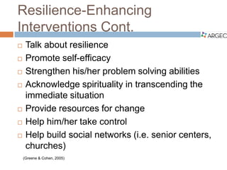 ARGEC: Resilience in older adulthood | PDF