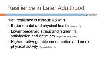 ARGEC: Resilience in older adulthood | PDF