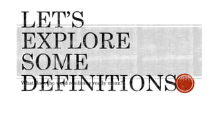 What does the word resilience really mean?
 