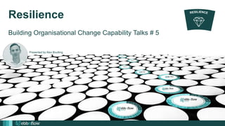 Jan 28, 2021
Presented by Alex Boulting
Resilience
Building Organisational Change Capability Talks # 5
 