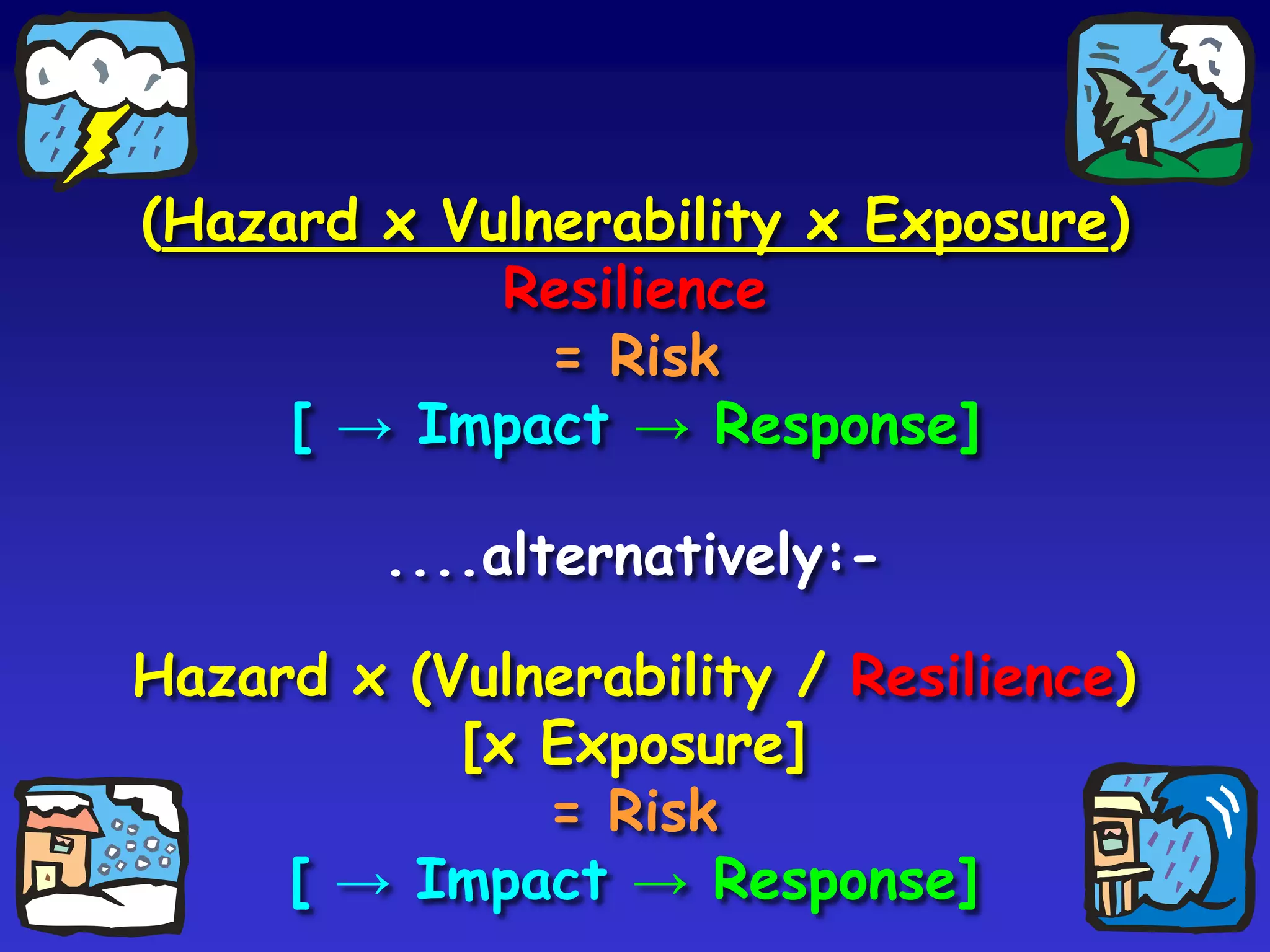 Vulnerability the potential for harm or losses  (medical, social, economic, psychological) something that is constructed socially