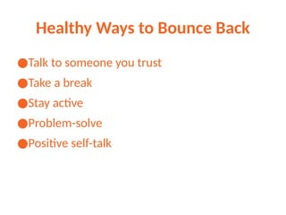 Resilience How to Bounce Back From Challenges | PPTX