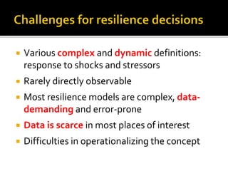 An applied information economics approach to assessing resilience in the Horn of Africa