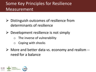 Measuring development process resilience:  A test from northern Kenya