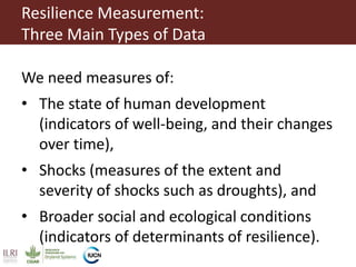 Measuring development process resilience:  A test from northern Kenya