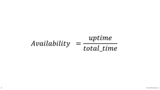 8 VictorRentea.ro
=
𝑢𝑝𝑡𝑖𝑚𝑒
𝑡𝑜𝑡𝑎𝑙_𝑡𝑖𝑚𝑒
𝐴𝑣𝑎𝑖𝑙𝑎𝑏𝑖𝑙𝑖𝑡𝑦
 