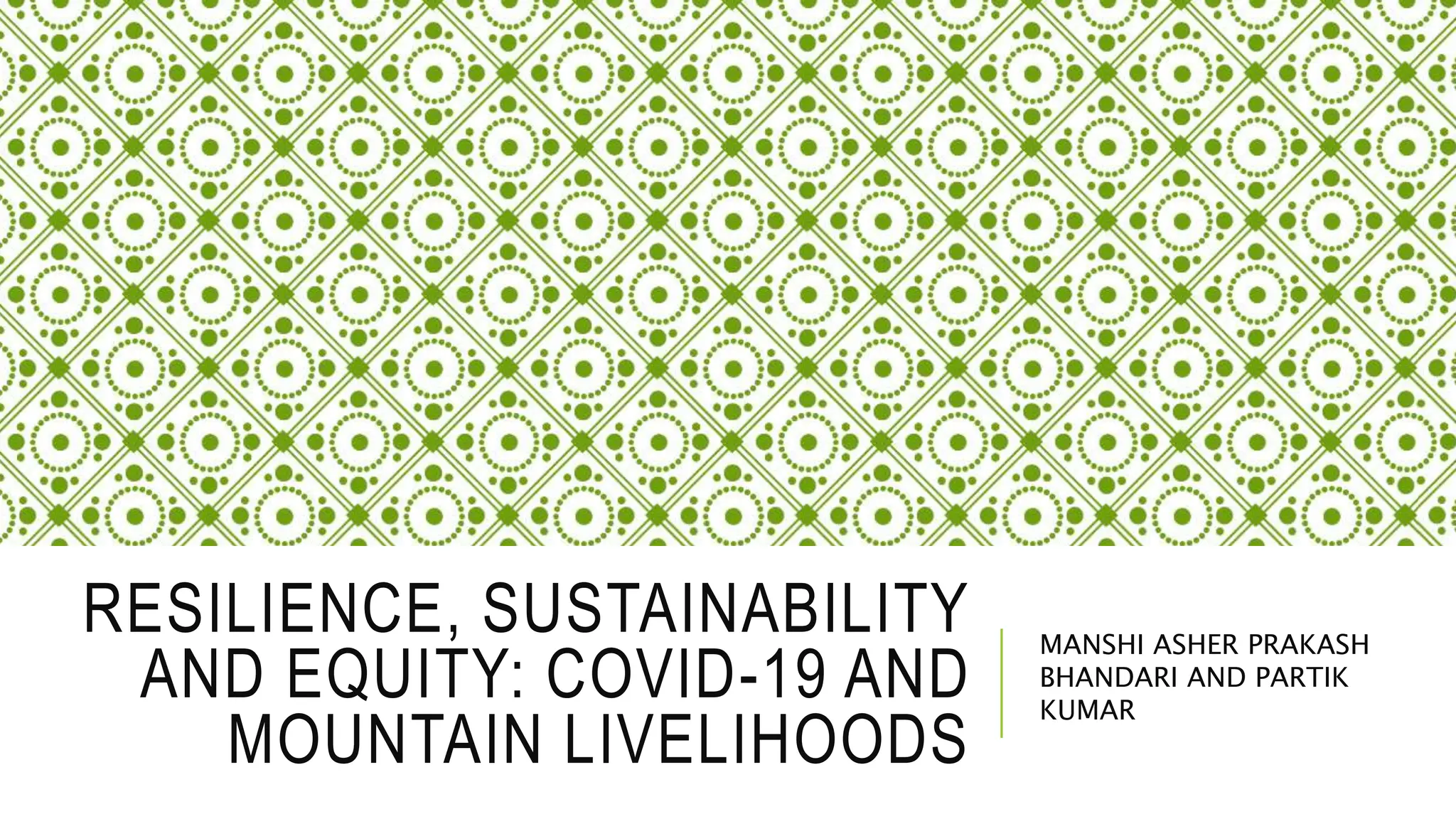Resilience, Sustainability and Equity.pptx