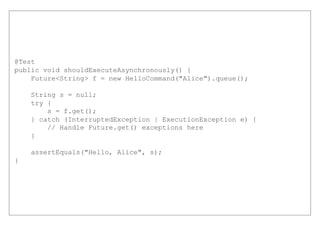 Assertequals For String Resilience with Hystrix | PDF