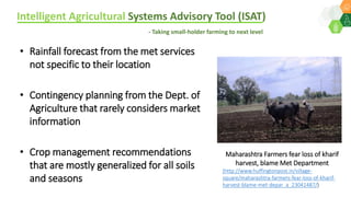 Resilient agricultural households through adaptation of climate smart agriculture practices- By Dr Dakshina Murthy Kadiyala, Innovation Systems for the Drylands, ICRISAT