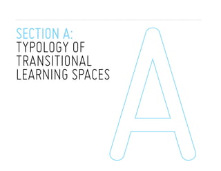 SECTION A:
typology of
transitional
learning spaces

10

U N I C E F C O M P E N D I U M O F T R A N S I T I O N A L L E A R N I N G S PA C E S 2 0 1 3

 