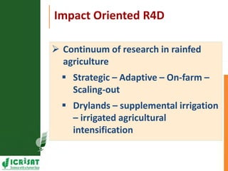 Resilient dryland systems  -A brief overview (Asia)