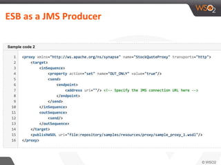 ESB as a JMS Producer
 