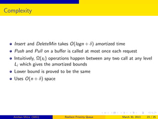 Resilient priority queue | PPT