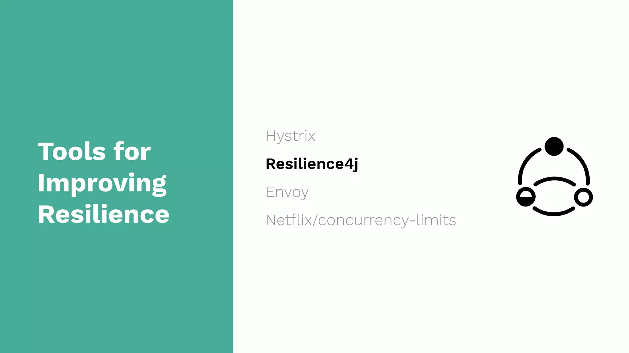 Tools for
Improving
Resilience
Hystrix
Resilience4j
Envoy
Netﬂix/concurrency-limits
 