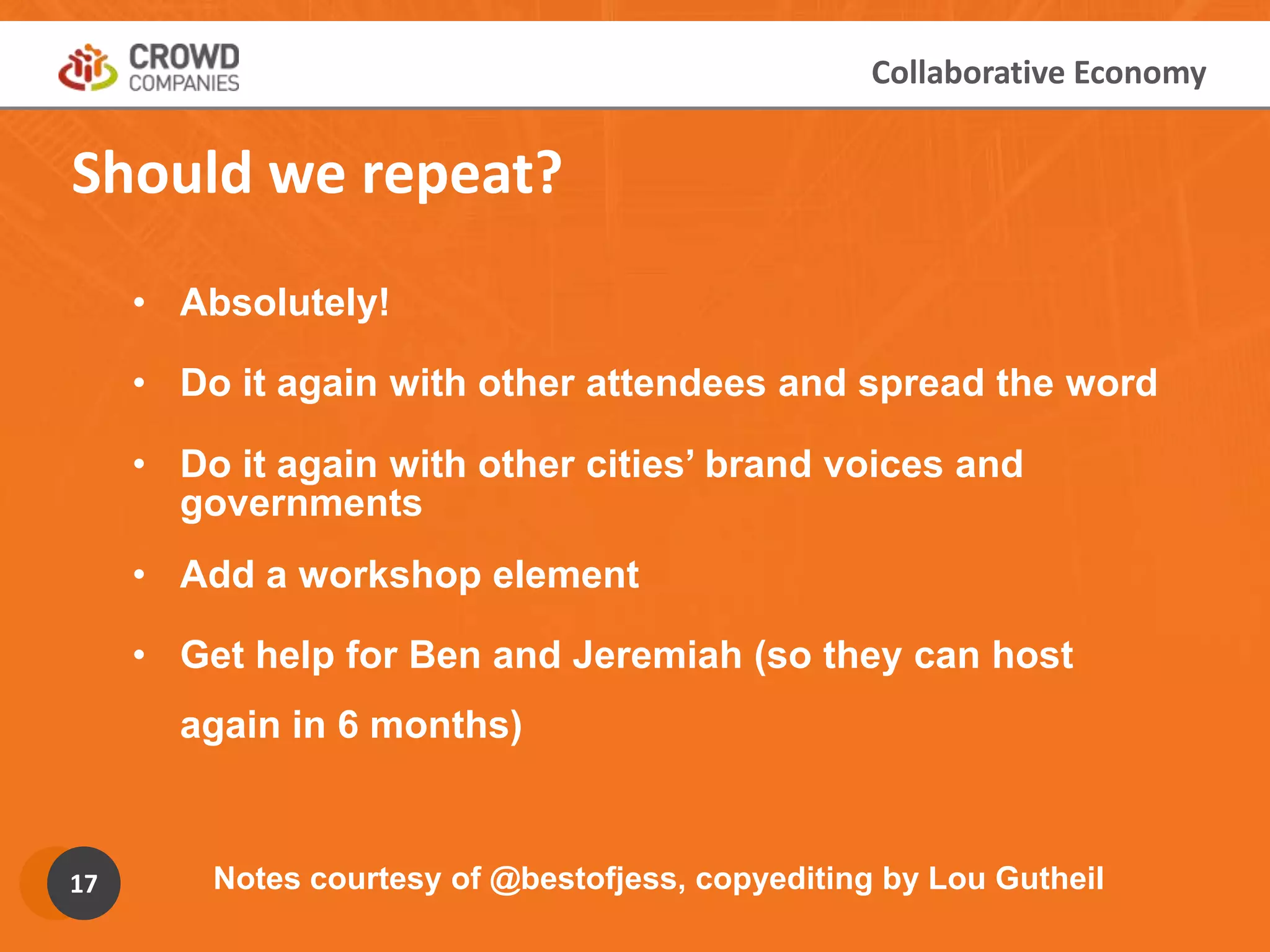 Resilient Summit Working Manifesto