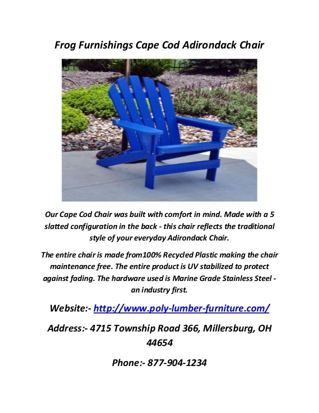 Premium Poly Patios Resin Adirondack Chairs