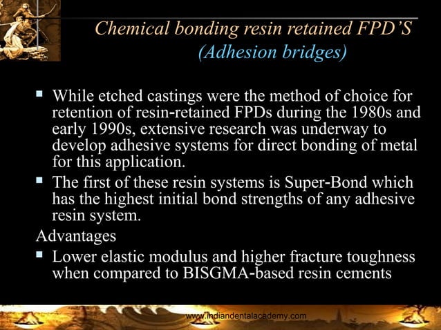 Resin bonded fpd /certified fixed orthodontic courses by Indian dental ...