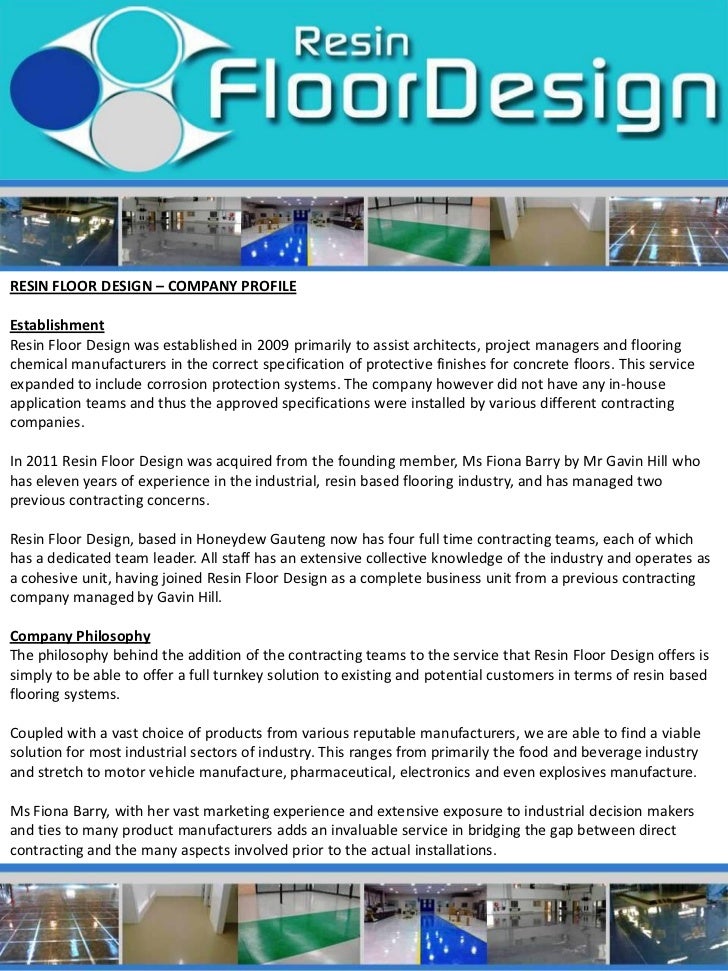Resin Floor Design Company Profile