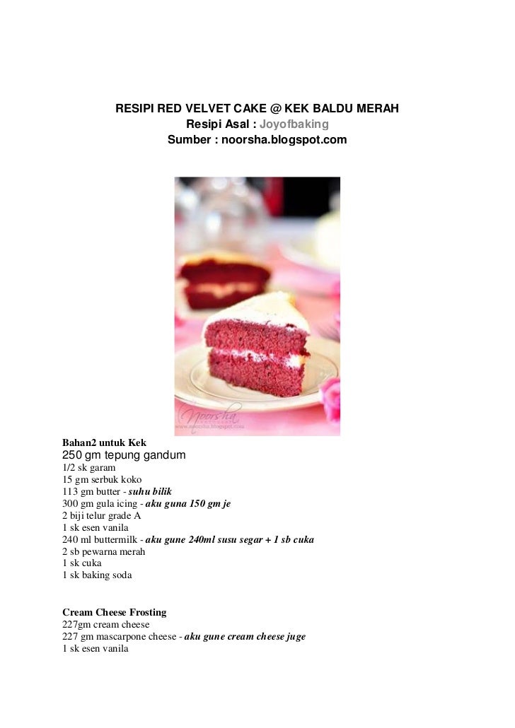 Resepi Brownies Red Velvet Kedut Kota Joglo